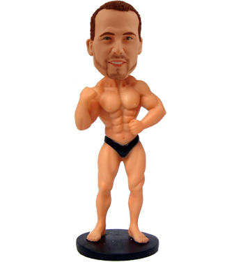 Personalized Body Builder Bobble Head